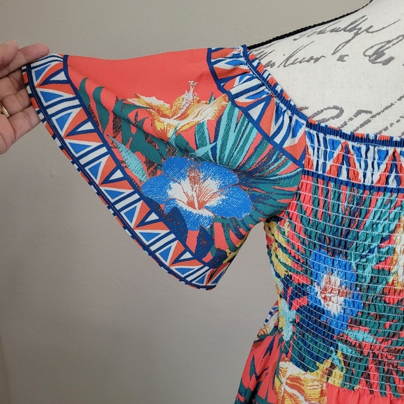 EUC JEALOUS TOMATO OFF THE SHOULDER MAXI DRESS - Picture 5 of 6